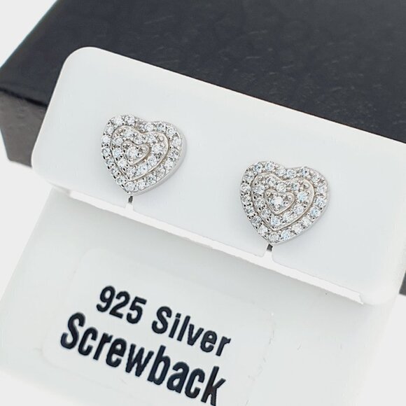 "925 sterling silver luxury CZ earrings for women/girls, Best for RJUS2227 - Picture 6 of 10